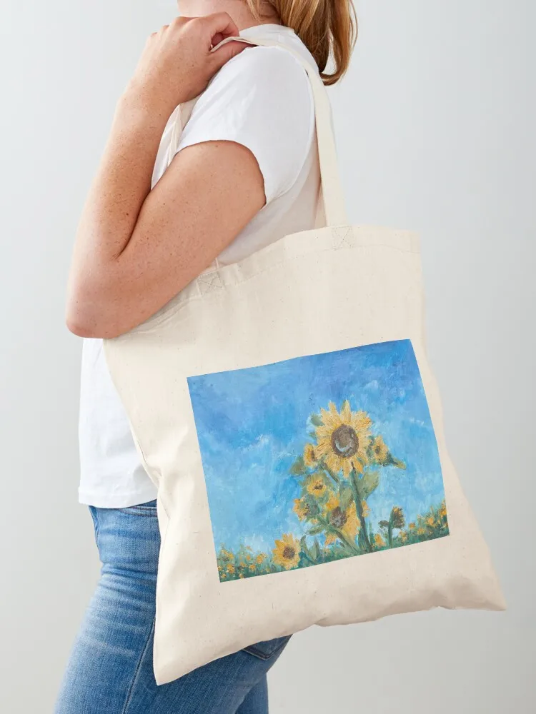 Sunflowers Tote Bag university shopper bag supermarket folding bag Big women canvas bags