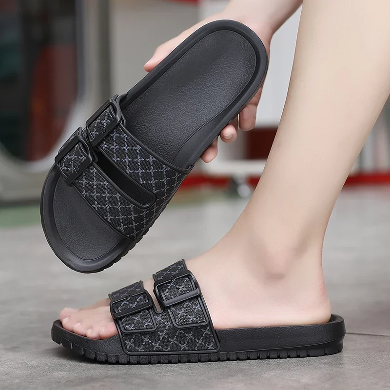 Summer Fashion Men Slippers Comfort Mens Sandals Non-slip Indoor Home Bathroom Slides Garden Shoes Outdoor Beach Casual Shoes