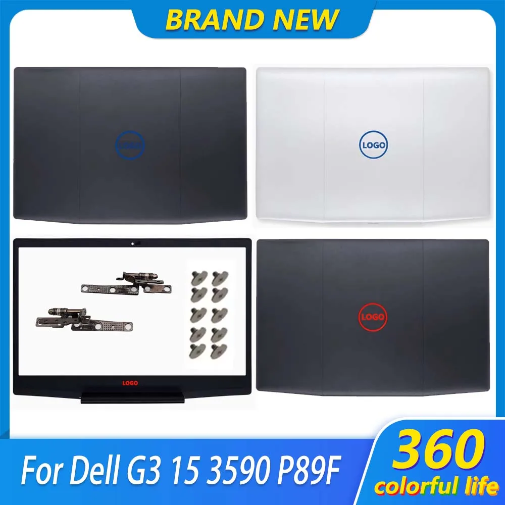 New Laptop Case For Dell G3 15 3590 P89F Back Cover LCD Front Bezel Hinge Palmrest Bottom Case Gaming Lid Keyboard 03HKFN 0YGCNV