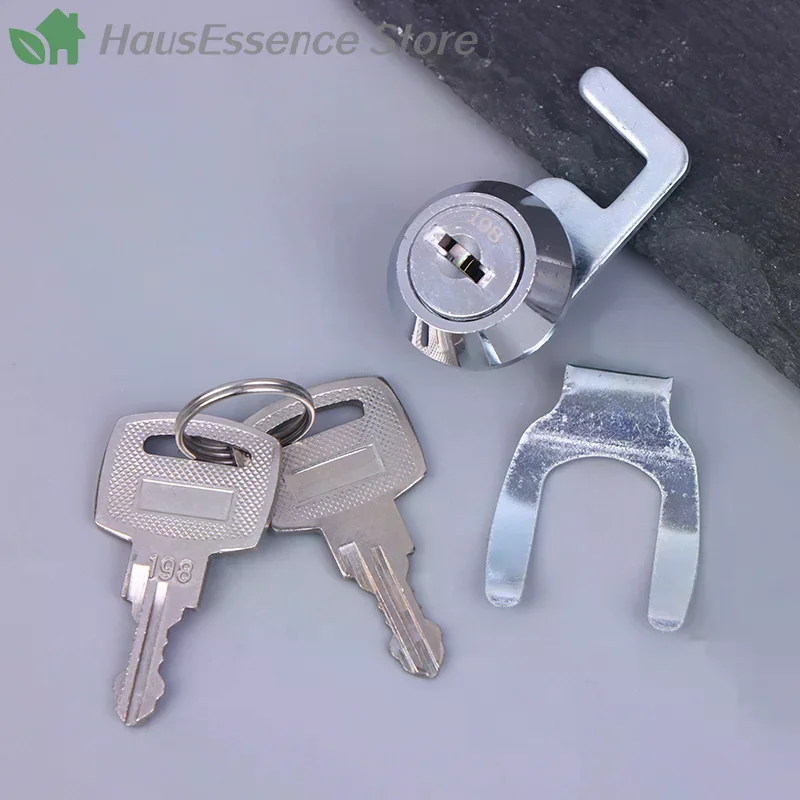 ※Mini Cam Lock With Quick Clip For Cash Tray Box Drawer Money Case Cabinet Airbox Mailbox Toolbox Cylinder Spare Parts