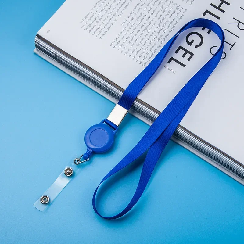 Chest Card Easy Pull Buckle Lanyard Card Hanging Rope Work Certificate Lanyard Custom Printing Nurse Accessories