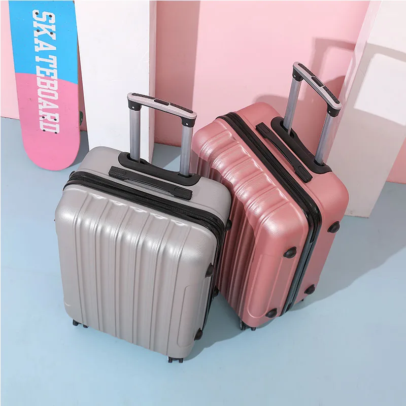 حقيبة الأمتعة لون نقي سعة كبيرة 20-28 بوصة عجلة المتداول حقيبة سفر سهلة السفر حمل على حقيبة سفر الأمتعة حقيبة #5