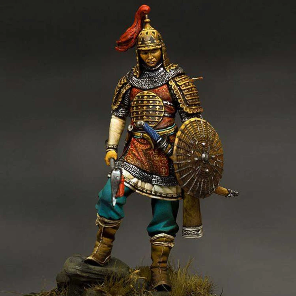 Kit de figurine en résine non peinte, guerrier mongol, thème militaire, GK non assemblé et non peint, 1/24, 917