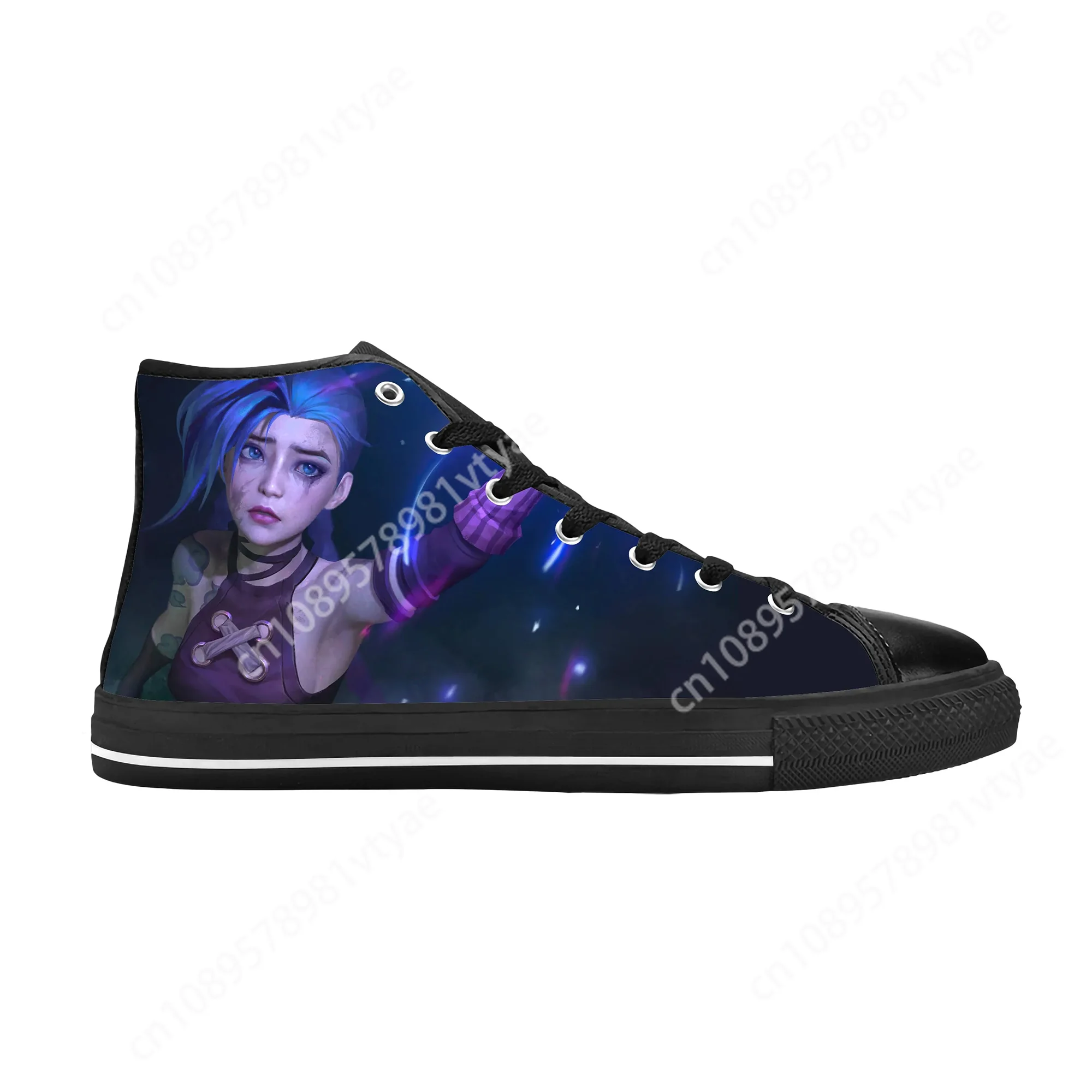 

Jinx Arcane League of Legends Lol Game Anime Cute Casual Cloth Shoes High Top Comfortable Breathable 3D Print Men Women Sneakers