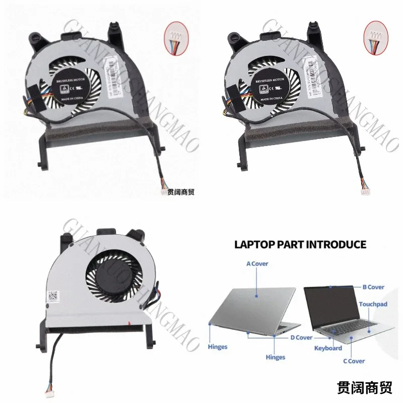 HJY...Suitable for HP ProDesk Mini 600 G3 400 G3 fan 914266-001 radiator
