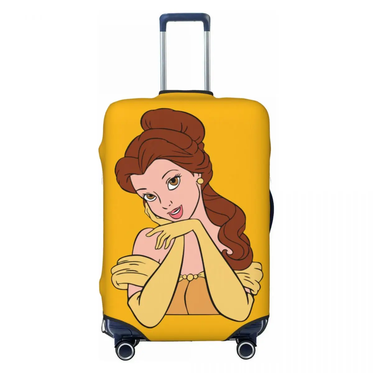 

Beauty And The Beast Belle Princess Luggage Cover Elastic Travel Suitcase Protective Covers Suit For 18-32 inch
