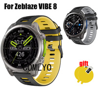 3in1 for Zeblaze VIBE 8 Smart Watch Strap Men women Silicone Soft Bracelet Band Screen Protector Film
