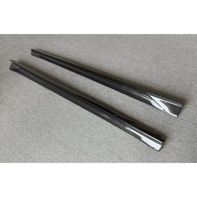 Upgraded AD Style Dry Carbon Fiber Skirt Edge and Side Spoiler for 5 Series G30 G38