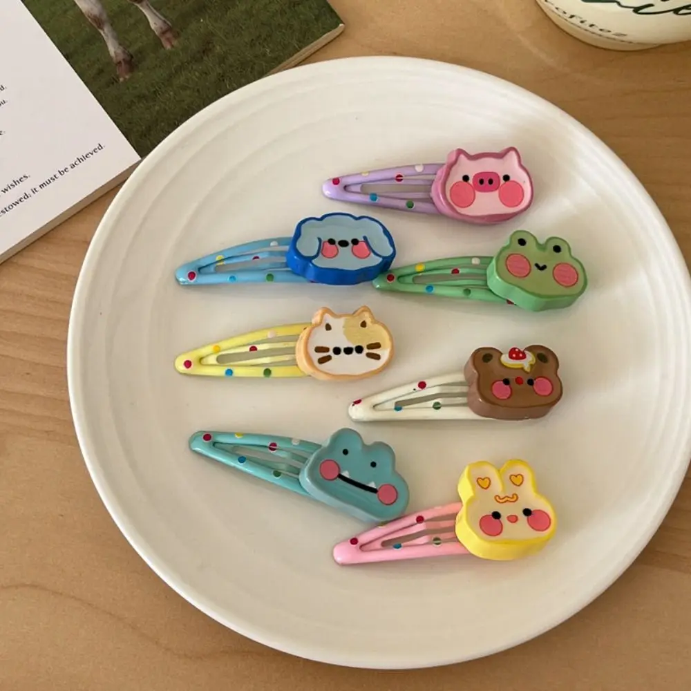 Elegant Korean Style Cartoon Hairpin Candy Color Hair Accessories Cute Duckbill Clip Frog Side Clips Lovely Barrettes Daily