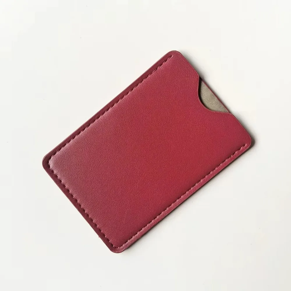 Ultra-Thin RFID Card Holder RFID Blocking PU Leather Credit Card Sleeve Soft Lining Anti-Demagnetization Leather Card Sleeve