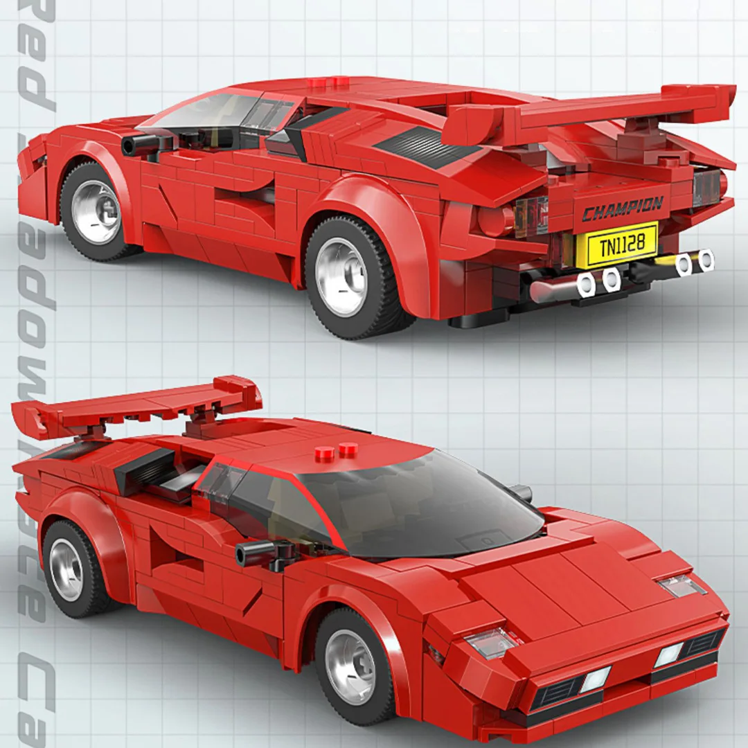 

Technical Building Block App Italia Horse Racing Super Sport Car 1:20 Scale F40 Radio 2.4ghz Remote Control Vehicle Brick Rc Toy