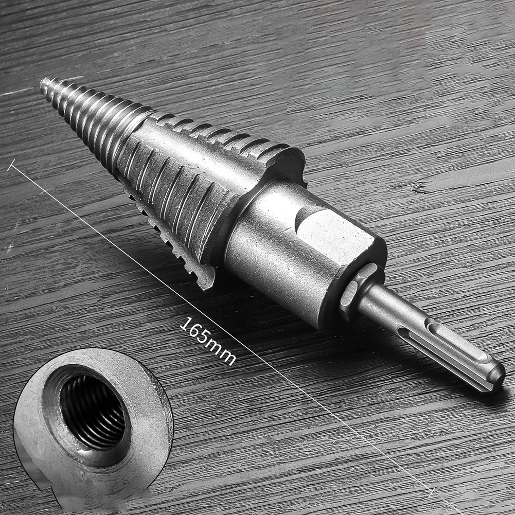 Efficiënte, gehard, hittebestendige houtklovenboor met spiraalgroef en 2 verlengstangen voor huishoudelijke boormachines