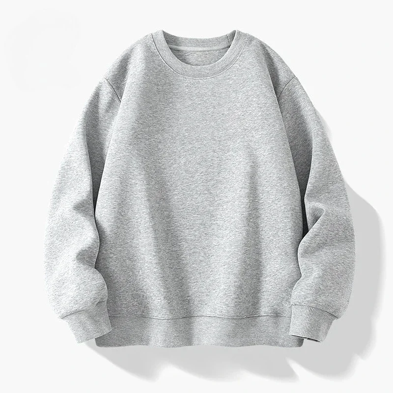 Sudadera con capucha de cuello redondo de color sólido para hombres y mujeres estilo americano moderno, estilo de pareja unisex, sudadera cómoda de moda