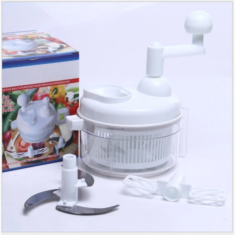 Hand Crank Vegetable Chopper, Manual Kitchen Tool for Vegetable Cutting & Dehydration