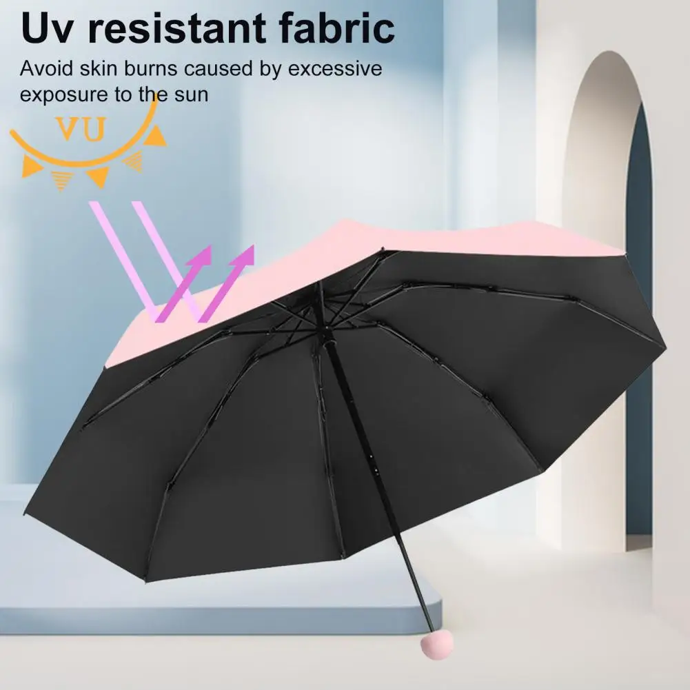 Portable Anti uv Umbrella Foldable Lightweight Umbrella Compact Travel Mini Umbrella Set with Uv Windproof for Sun