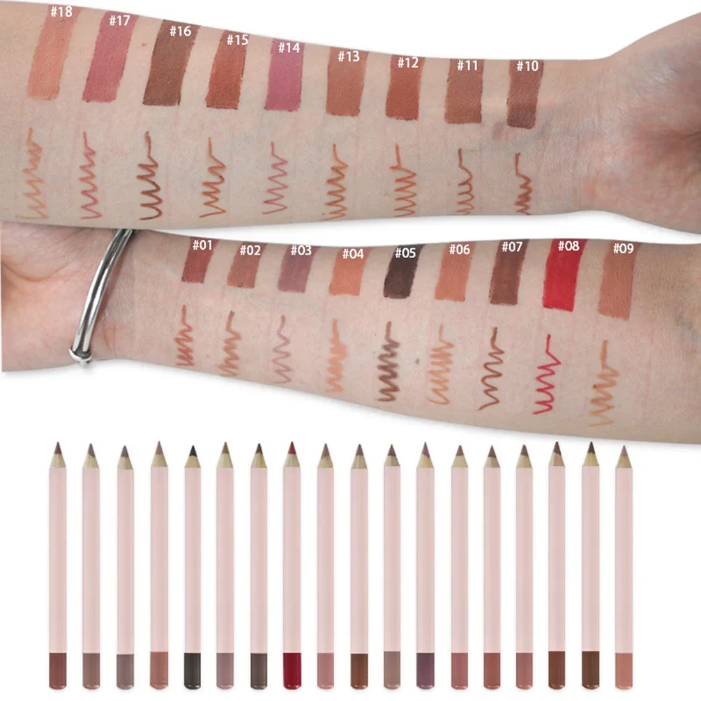 Brown Lip Liner Pencil Private Label Custom Bulk Lipliner Lips Cosmetics Cosmeticos Makeup