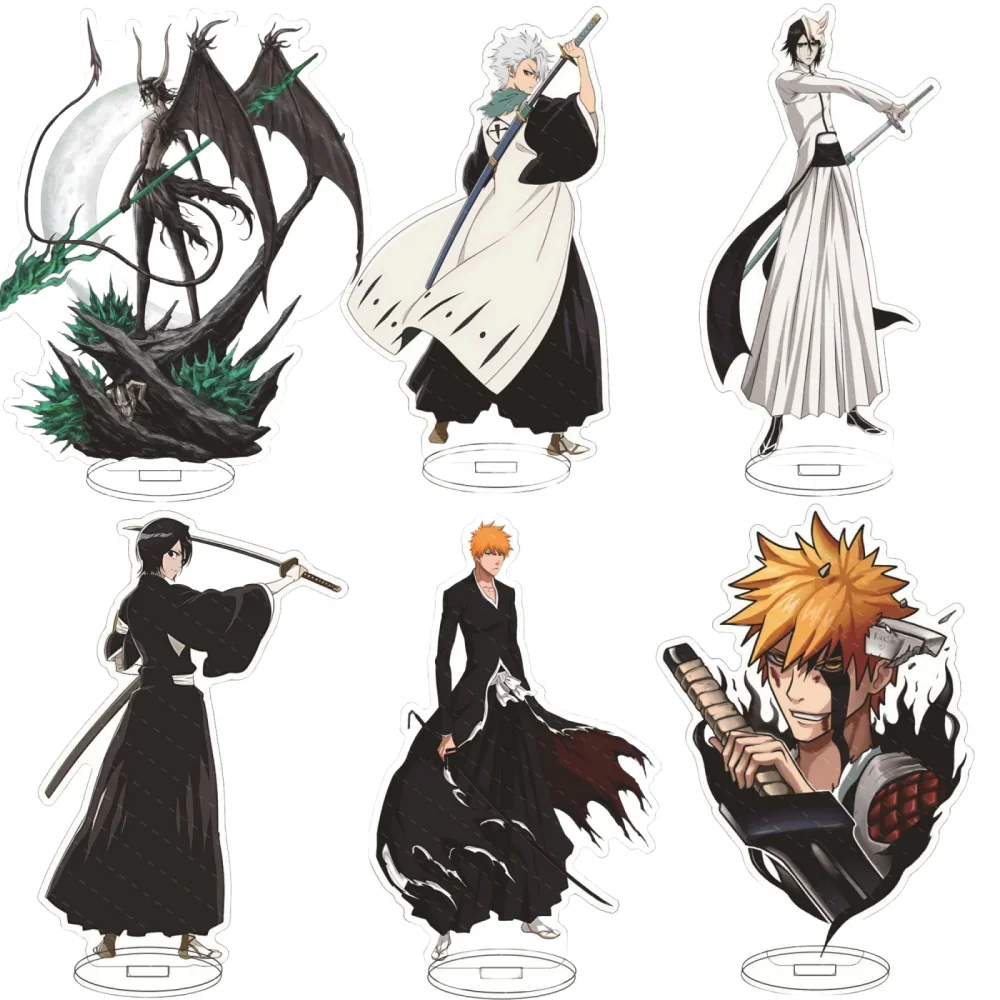 

Anime BLEACH Figure Character Standing Sign Kurosaki Ichigo Double-Sided Acrylic Stands Model Desk Decor Props Fans Gift