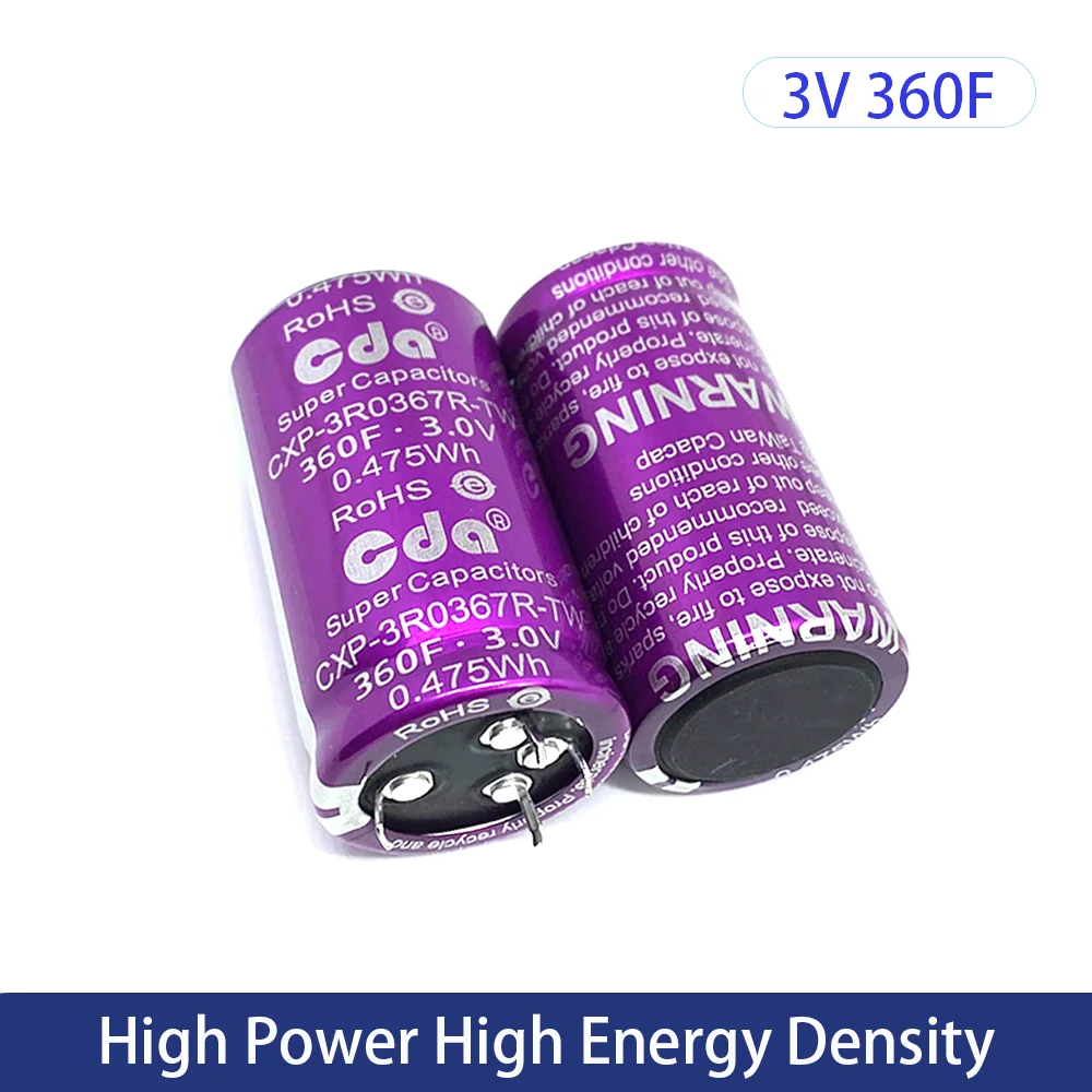 CXP SuperCapacitors Farad Ultra Capacitor CDA 3V 360F Super Capacitor High Power For Smart Meter