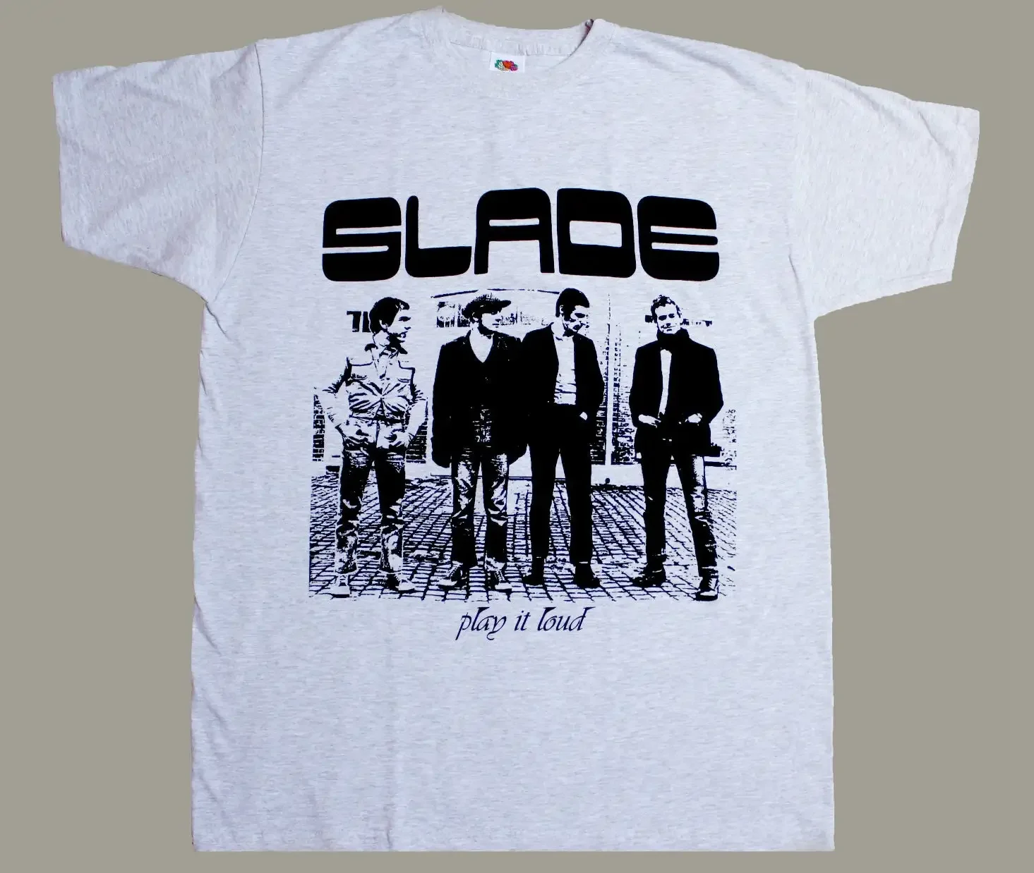 Slade Band Play It Loud 1970 Sweet Nazareth Suzi Quatro S-Xxl Gray Short Long Sleeve T-Shirt