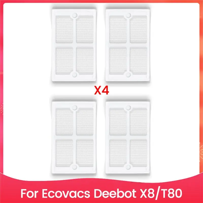 

Новые фильтры для пылесосов Ecovacs Deebot X8/T80 (4 шт.) – оптимизируйте уборку дома