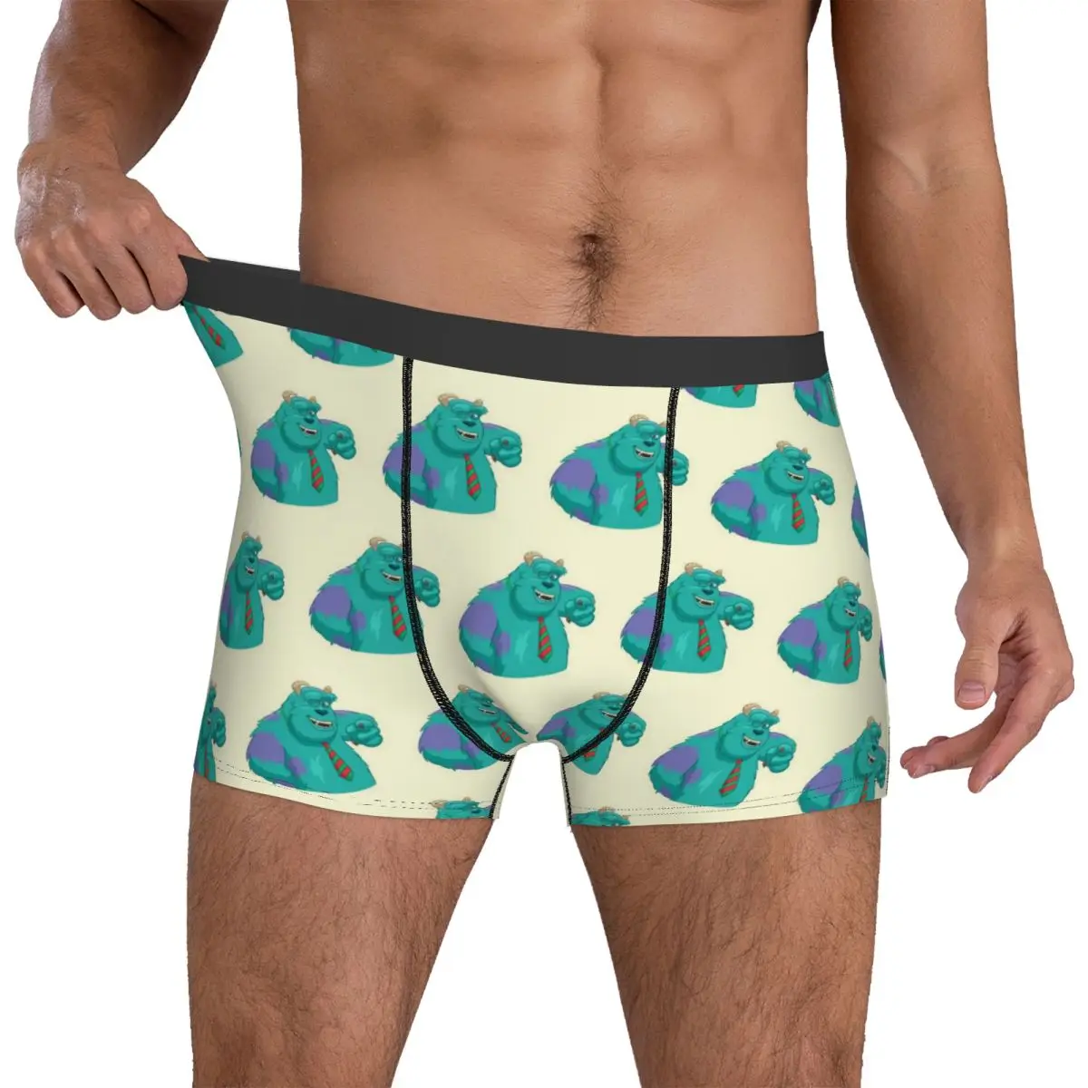 

Monsters Inc Sulley Shorts Briefs Underwear High Quality Male Classic Boxershorts Pattern Plus Size Underpants