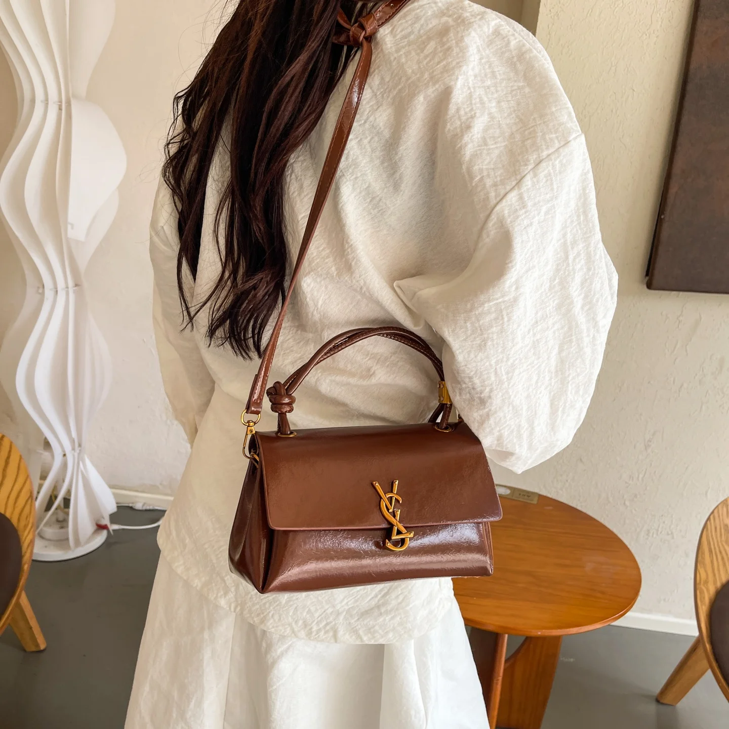 

Женская сумка из кожи с принтом орда и модным Парижским винтажным повседневным современным стилем ​