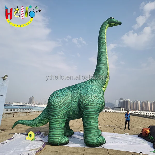 

Hot Sale Zoo Inflatable Giant Dinosaur Long Necked Fierce Model Inflatable Dinosaur