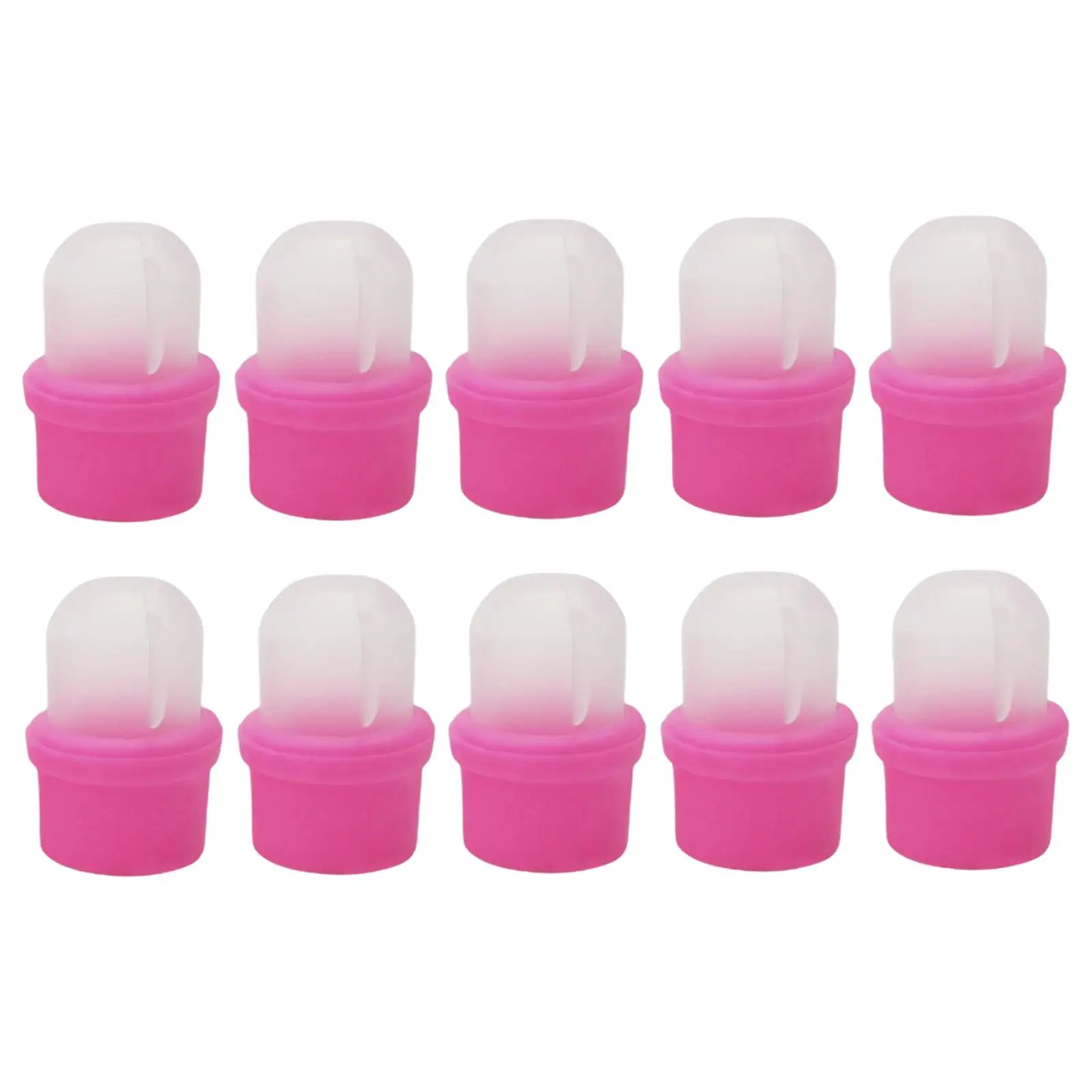 10 peças profissional prego polonês removedor clipes manicure ferramentas reutilizáveis plástico uv gel wrap cleaner remoção de unha