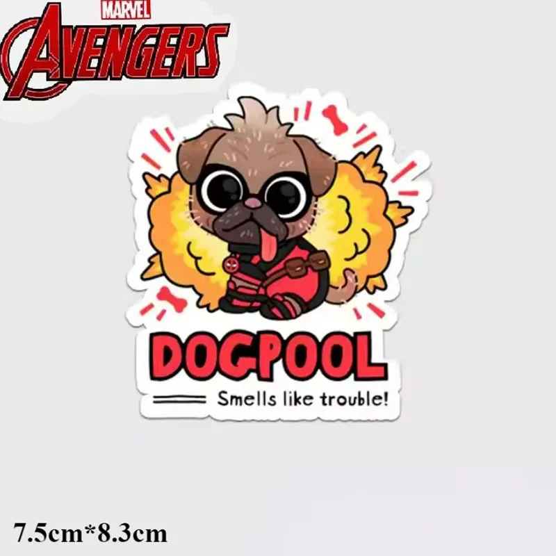 Marvel Movie Deadpool 3 adesivi Disney Cartoon Dogpool adesivi per tazze d\'acqua per telefoni cellulari adesivi per uso secondario giocattoli per