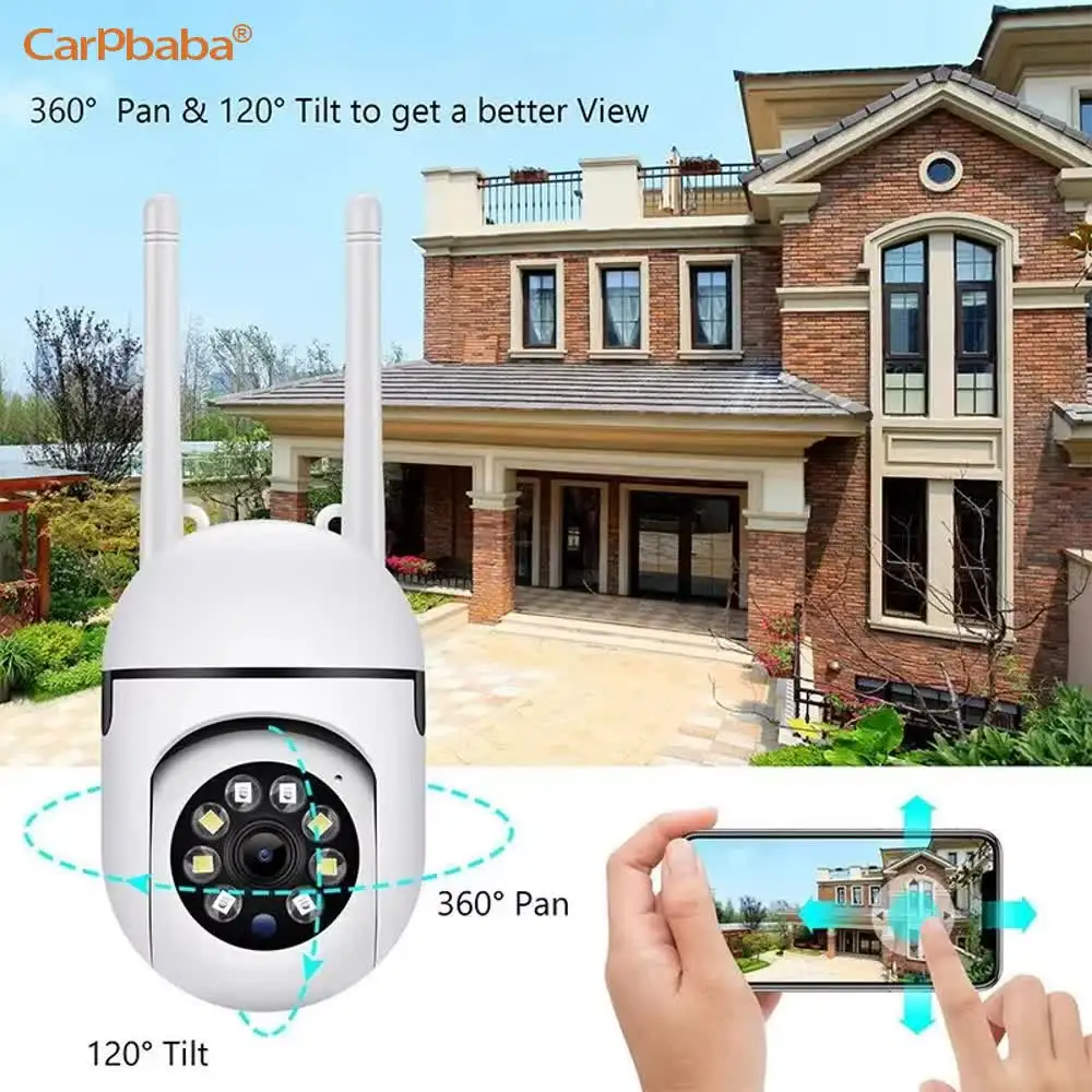 

1080P HD PTZ 2.4G WIFI IP Camera Audio CCTV Surveillance Cam Outdoor Night Vision Wireless Waterproof Security Protection