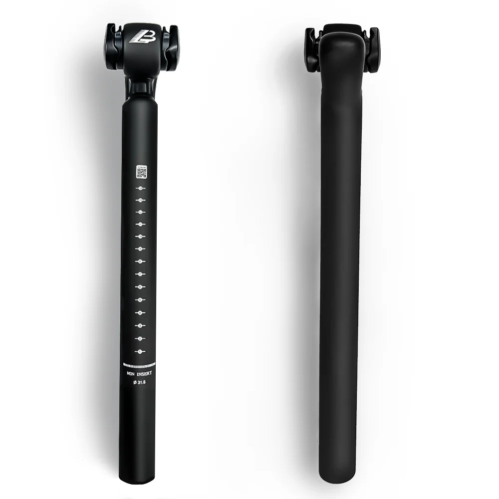 BALUGOEU MTB Sattelstütze aus Carbon mit Stoßdämpfung, Leichtgewicht, 25mm Offset, für Rennräder und Mountainbikes – Detail 9