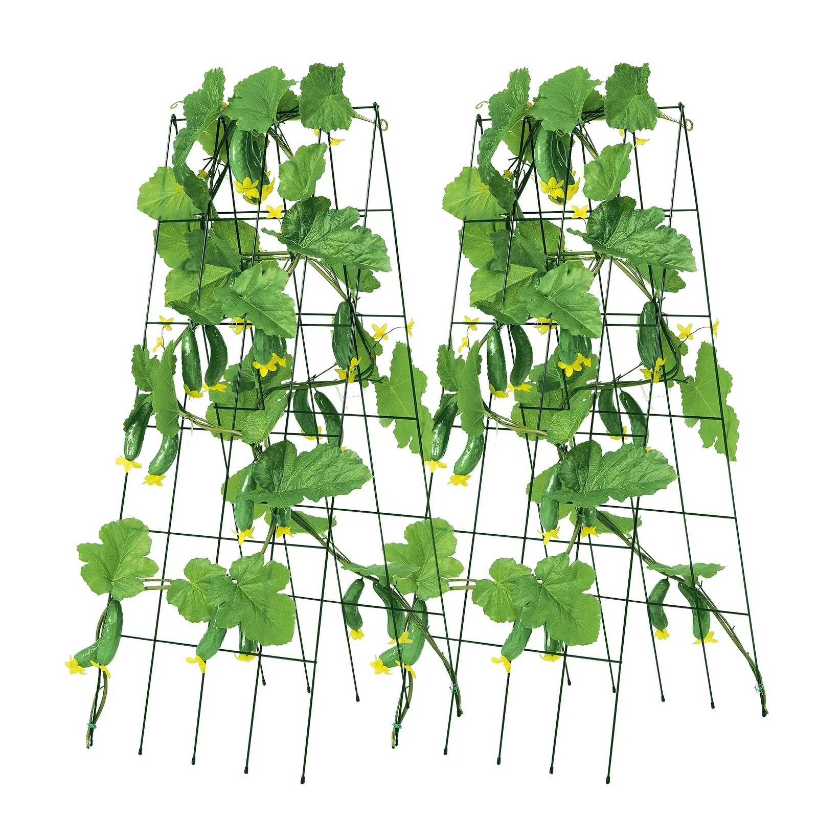 

A-Frame Cucumber Trellis 39' X 32' Foldable Metal Garden Trellis