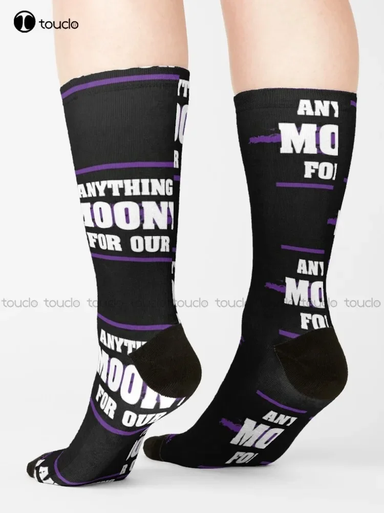 New Anything For Our Moony 4 Socks Soccer Socks Personalized Custom Unisex Adult  Teen Socks Halloween Christmas Gift image 3