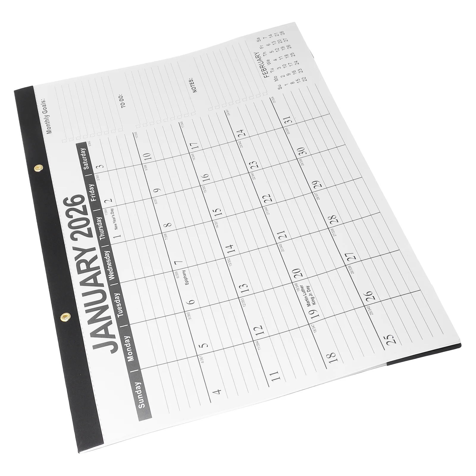

2026-2027 Wall Calendar Large Grid Monthly Planner Family Office Daily Schedule Organizer Vertical Paper Hanging Calendar Decor