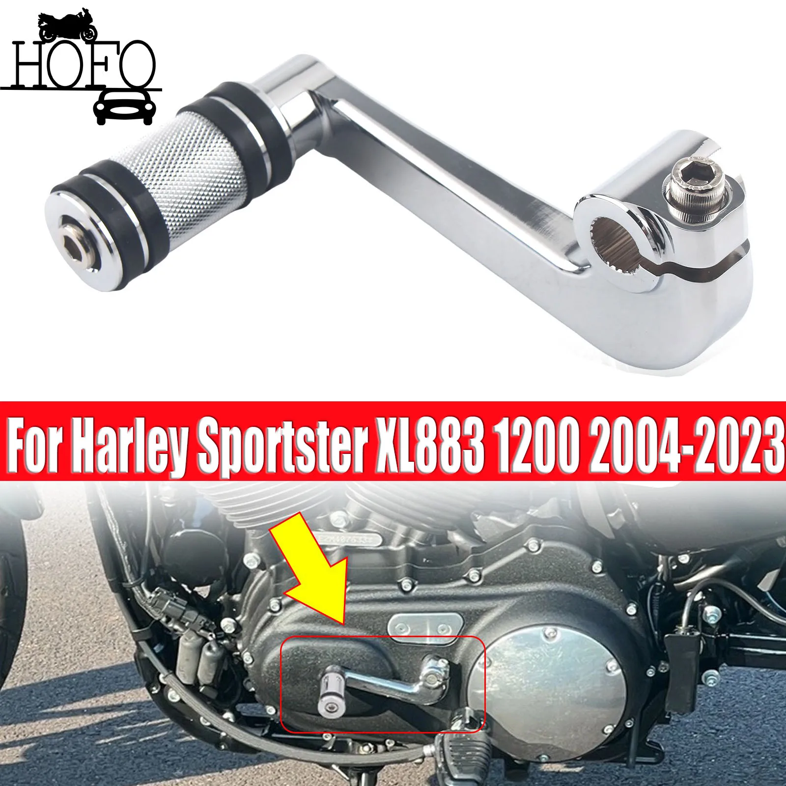 

Shift Lever w/ Shifter Pedal For Harley Sportster XL883 1200 2004-2023