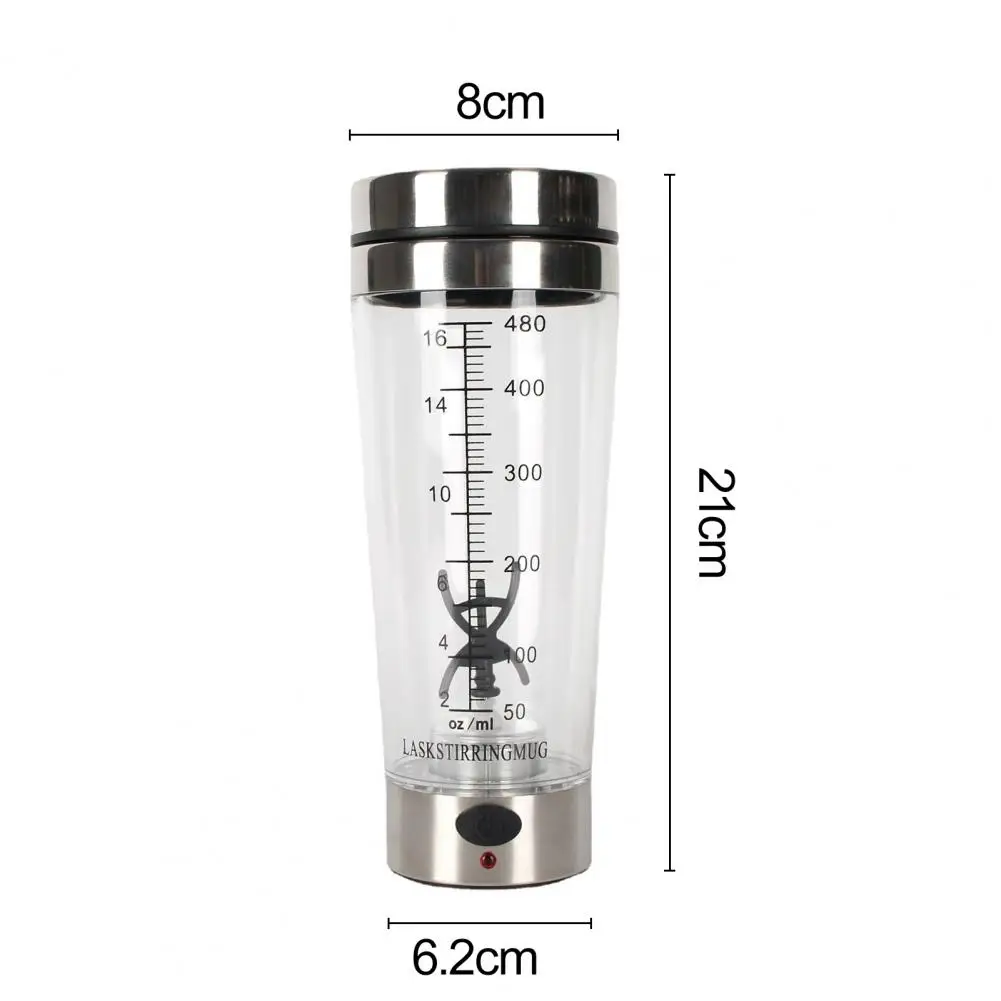 Ultra-speed Mixing Shaker 500ml Electric Shaker Bottle Portable Protein Mixer Cup Durable Automatic for Home Office School Use
