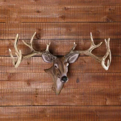 Deer Head Wall Mount for Home Decoration, American Middle Whitetail Sculpture, Animal Head Resin Pendant, Shop Wall Mount, Best
