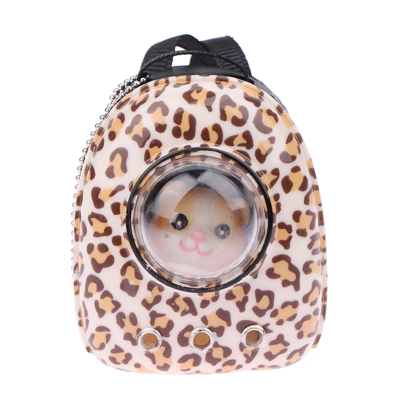 1Pc Random Doll Mini Backpack Miniature Pet Space Bag Pet Backpack Simulated Cat Backpack Model For Dollhouse Scene Decoration