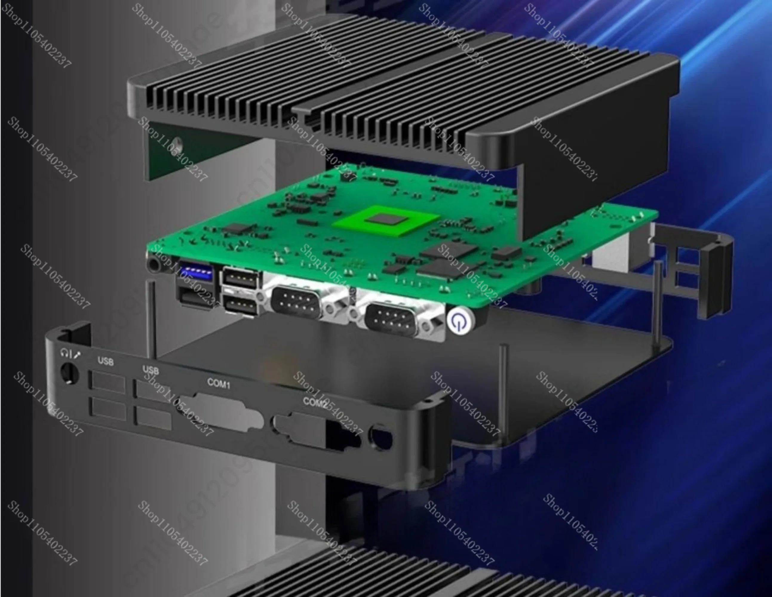 Mini PC Fanless Industrial Computer Low Power Small Desktop Commercial Office NUC Embedded PC Efficient