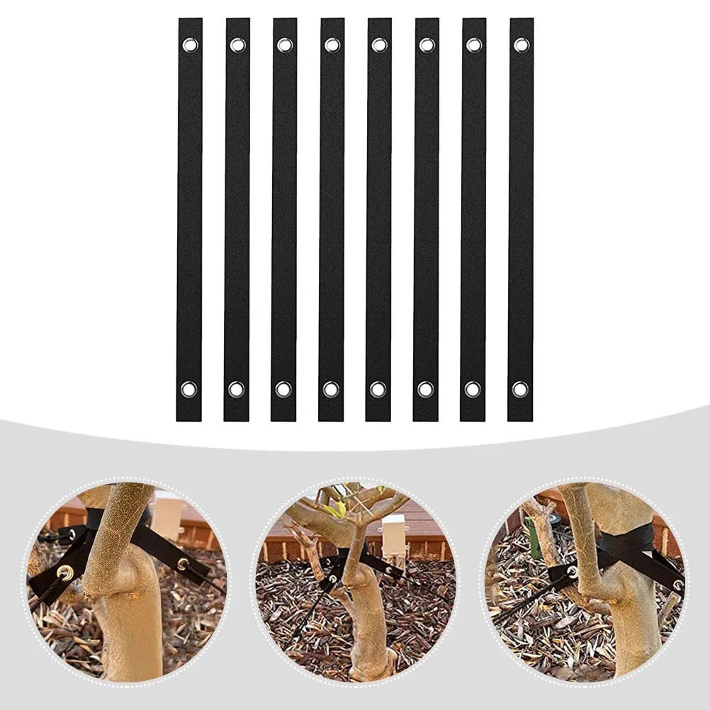 

8pcs Tree Fixing Belt Support Staking Saplings Strong Bands Straps Hammock Plant Support Outdoor Garden Durable Tree Holder
