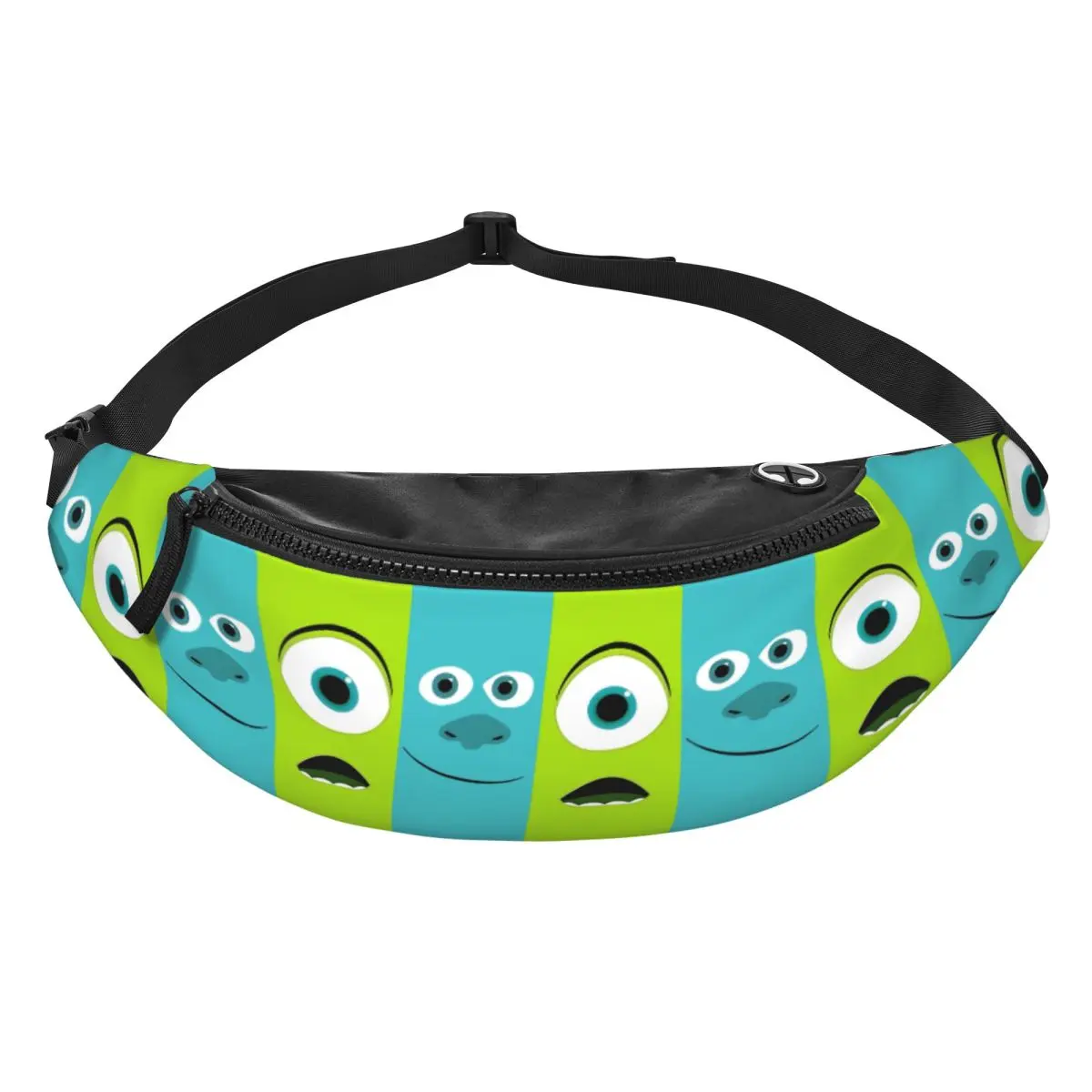 

Custom M-Monsters Anime University Fanny Bag Crossbody Waist Pack Women Men Traveling Phone Money Pouch