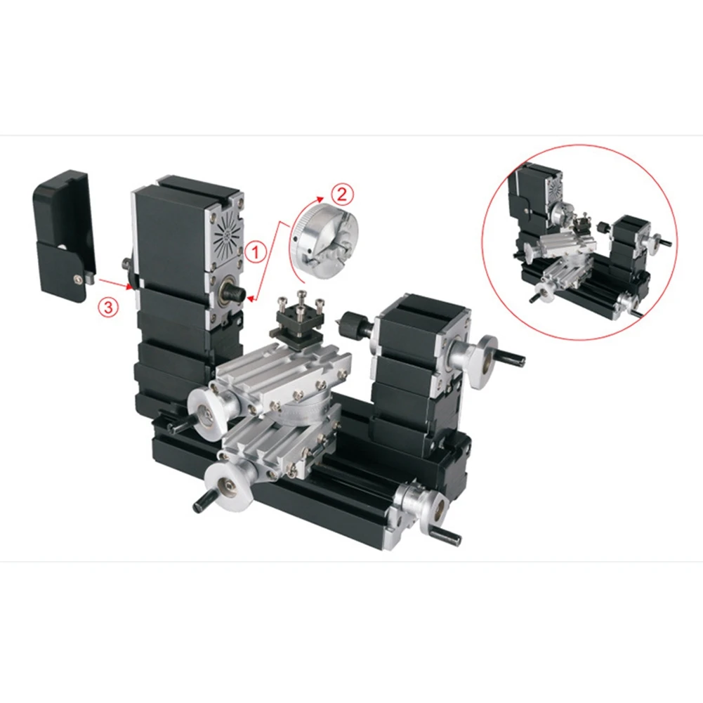 A71P Z044MT Metal 2 Position Tool Post Lathe Tool Rest Bracket Metal Rotating Lathe Accessory