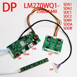 LM270WQ1-SDC2 Controller Board Kit For iMac 2560X1440 LED 30Pins LM270WQ1(SD)(A2) Driver Board LCD Screen DIY DP+HDMI+USB+Audio