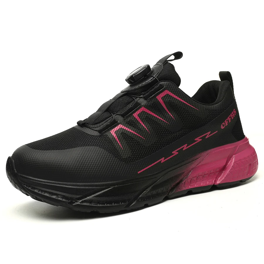 Veiligheidsschoenen voor dames voor werkveiligheidslaarzen Ademende stalen neus Punctiebestendige sportwerksneakers Constructie tactische laarzen