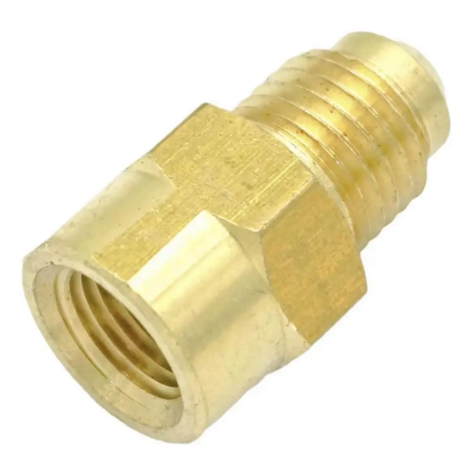 Messing Bördelgewinde Adapter – 7/16, 1/2, 5/8 UNF Außen- Auf 1/8, 1/4 Innengewinde, 45°, 1000 PSI