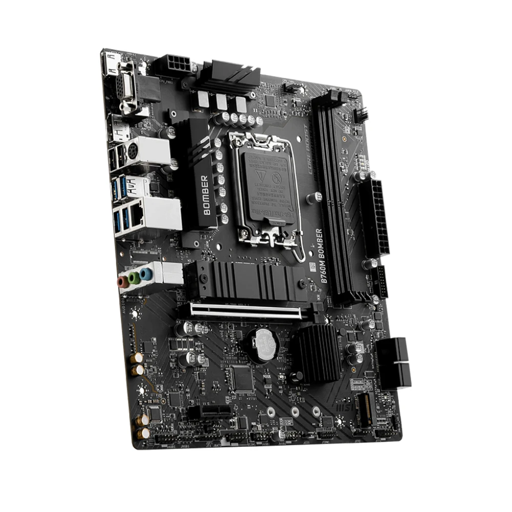 MSI B760M BOMBER Motherboard Support Intel Core 14th/13th/12th Gen Processors i5-12400F DDR5 6800MHz 256GB LGA1700 HDMI NVME M.2