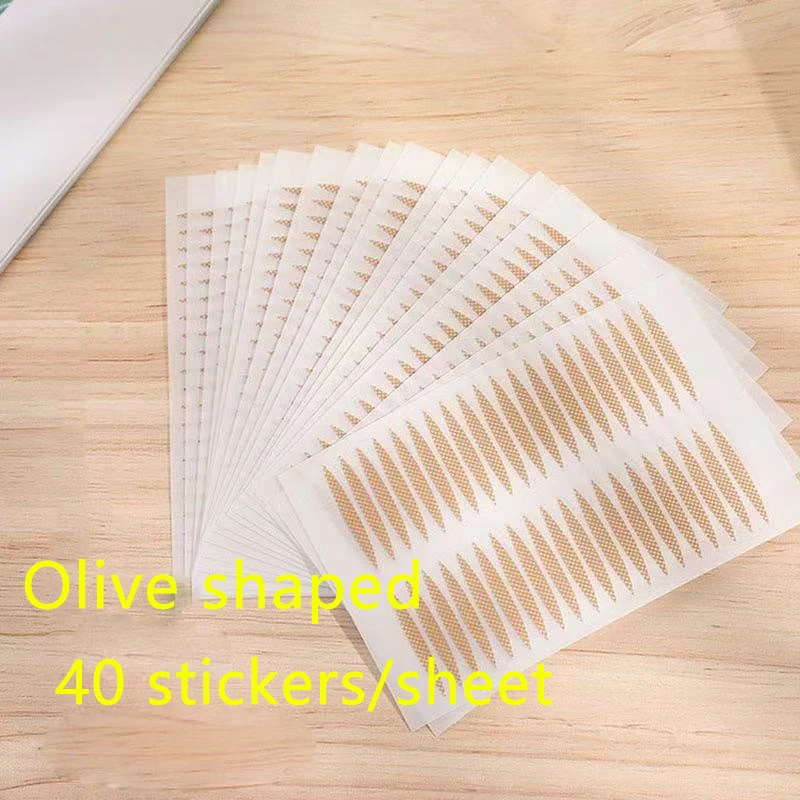 เทปมองไม่เห็นเปลือกตาสองชั้น 200 ชิ้น ไหมขัดฟันธรรมชาติ แถบสีเบจอ่อน มีกาวในตัว แต่งตาธรรมชาติและเครื่องมือ