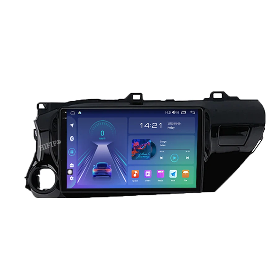 Car Radio Multimedia Video GPS For Toyota Hilux Pick Up AN120 2015 - 2020 Android 13 Navigation No 2 Din DVD Player autoradio