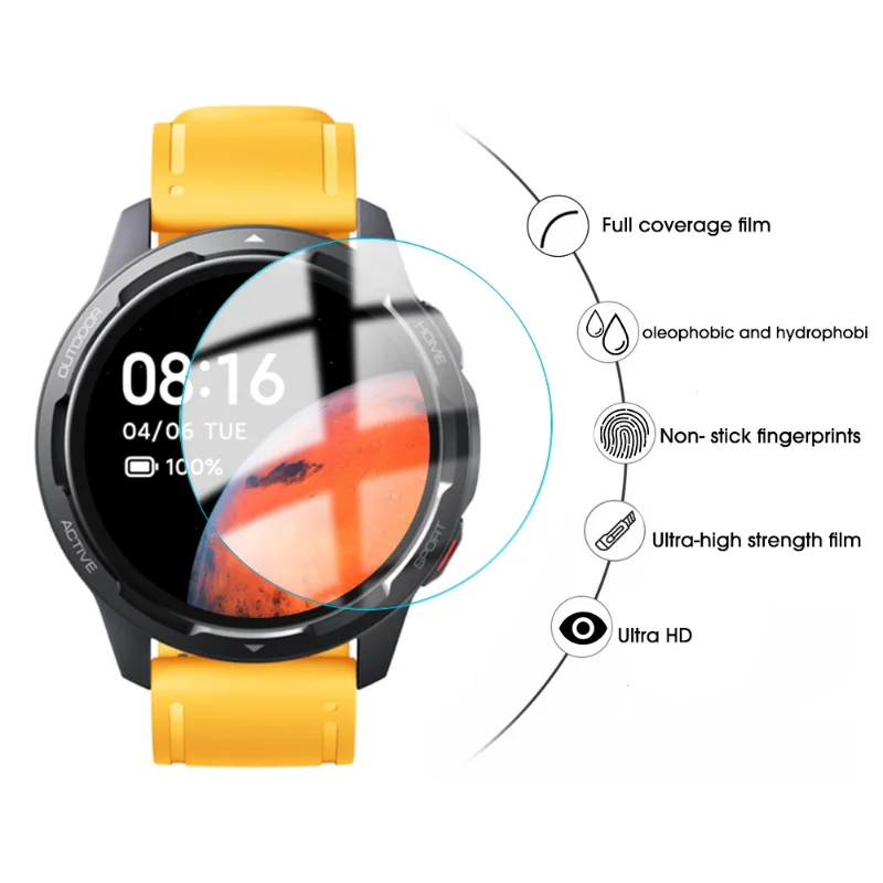For Xiaomi S1 Active Smart Watch Tempered Glass Screen Protector Mi S1 Anti-shatter Protective Film For S1 Pro S1 Watch 2022