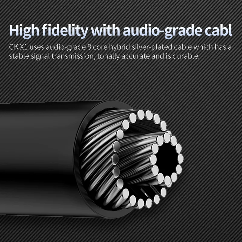 GK X1 مضخم ضوت سماعات الأذن محول HiFi سماعة Type-C إلى 3.5 مللي متر كابل الصوت رقاقة مكبر للصوت PCM 192 كيلو هرتز كابل محول DAC TE